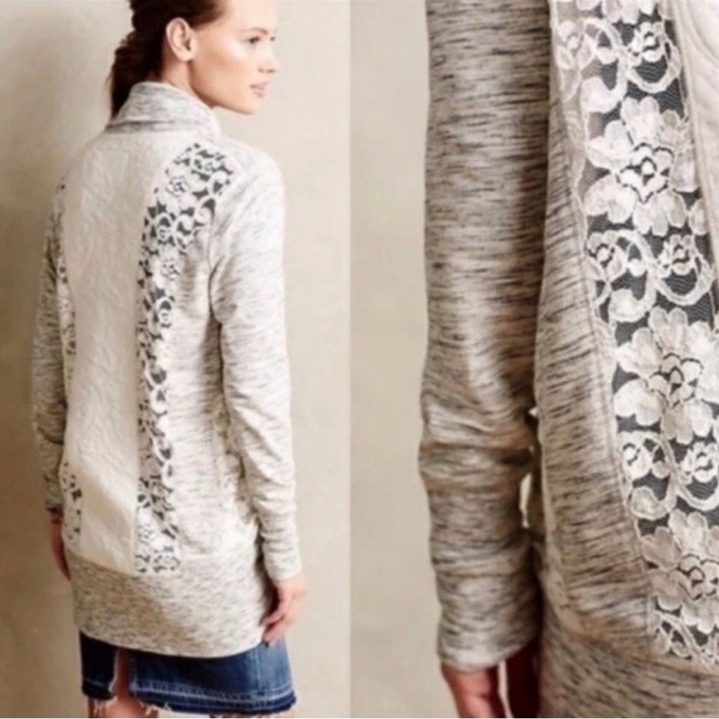 Anthropologist Lace Cocoon Sweater